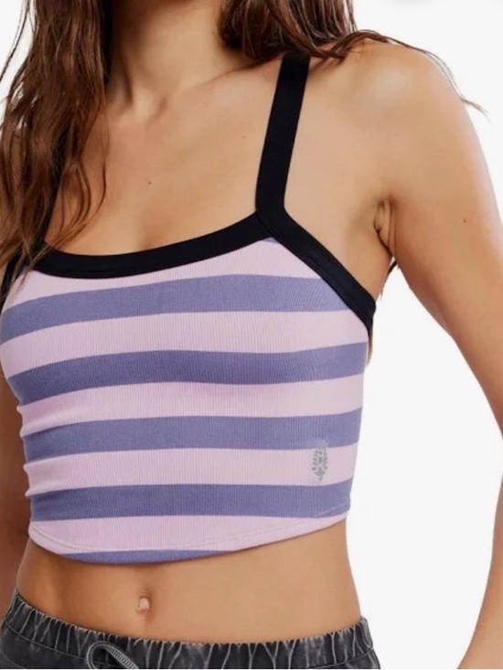 FP Movement by Free People Tops - Free People FP Movement All Clear Striped Cami in Graphite Combo Size XS/S NWT